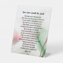 Te valió la pena esperar Rótulo/amor/regalo