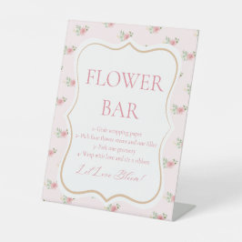 Expositor En L Tea Fiesta Bridal Shower Flower Bar
