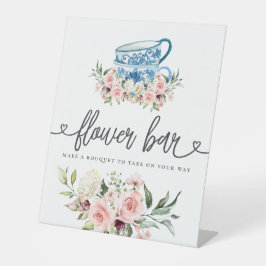 Expositor En L Tea Fiesta Bridal Shower Flower Bar