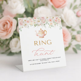 Expositor En L Tea Party Bridal Shower Ring Hunt