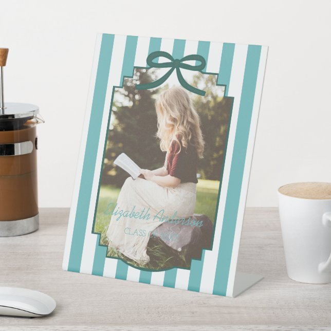 Expositor En L Teal Green Graduation (In Situ)