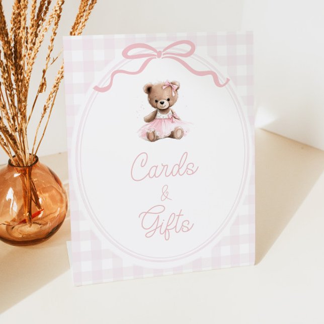 Expositor En L Teddy Bear Baby Shower Cards and Gifts Table (Subido por el creador)