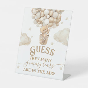 Expositor En L Teddy Bear Balloon Juego de Baby Shower