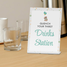 Expositor En L Teddy Bear Género Neutral de Baby Shower Photo Boo