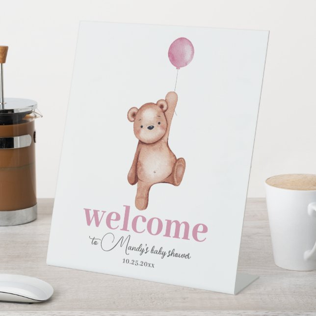 Expositor En L Teddy Bear Pink Welcome (In Situ)