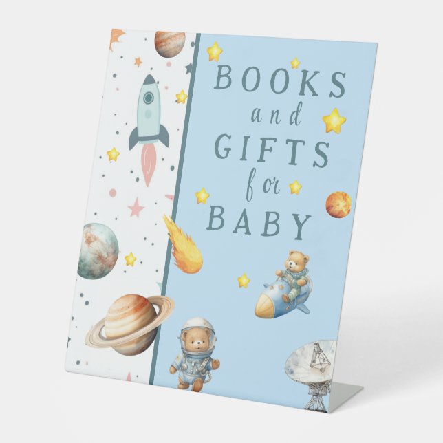 Expositor En L  Teddy in Space - Books and Gifts for Baby   (Anverso)
