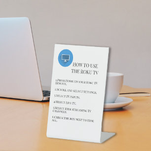 Expositor En L Televisor para visitantes Instrucciones de alquile