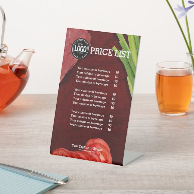 Expositor En L Tema del restaurante de carne personalizado (In Situ)