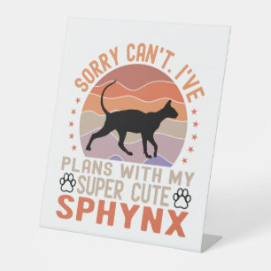 Expositor En L Tengo planes con mi gato Sphynx