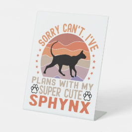 Expositor En L Tengo planes con mi gato Sphynx