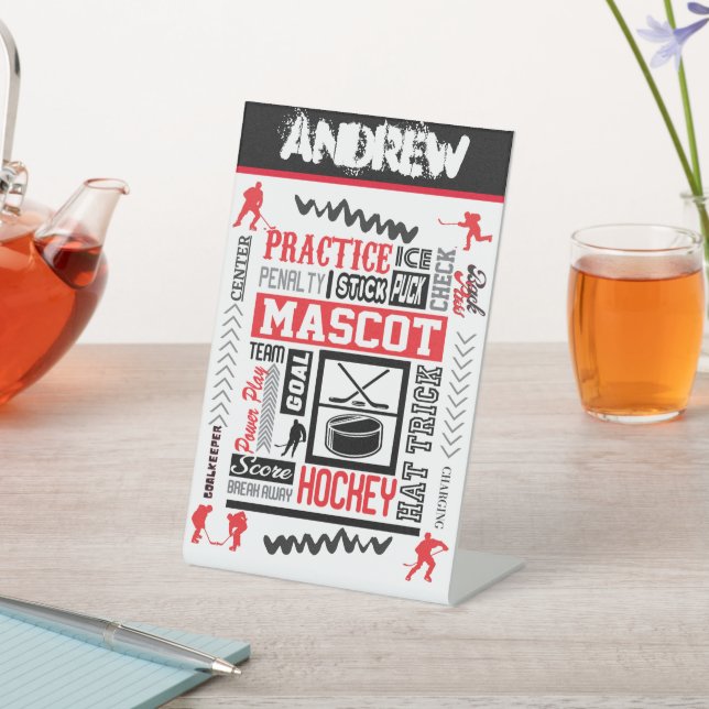 Expositor En L Terminología de hockey masculino personalizada (In Situ)