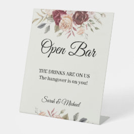 Expositor En L Terra Cotta Green floral Open bar