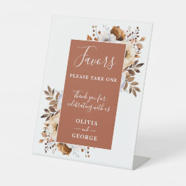 Expositor En L Terracota Rustic Country Floral Wedding Favors
