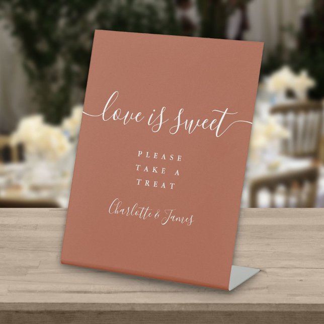 Expositor En L Terracota Signature Script Love is Sweet Favor (Subido por el creador)