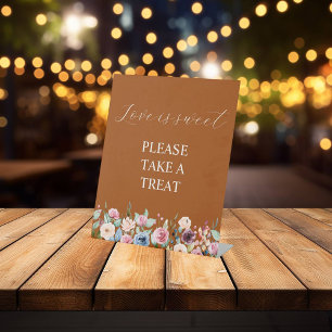 Expositor En L Terracota Signature Script Love is Sweet Favor