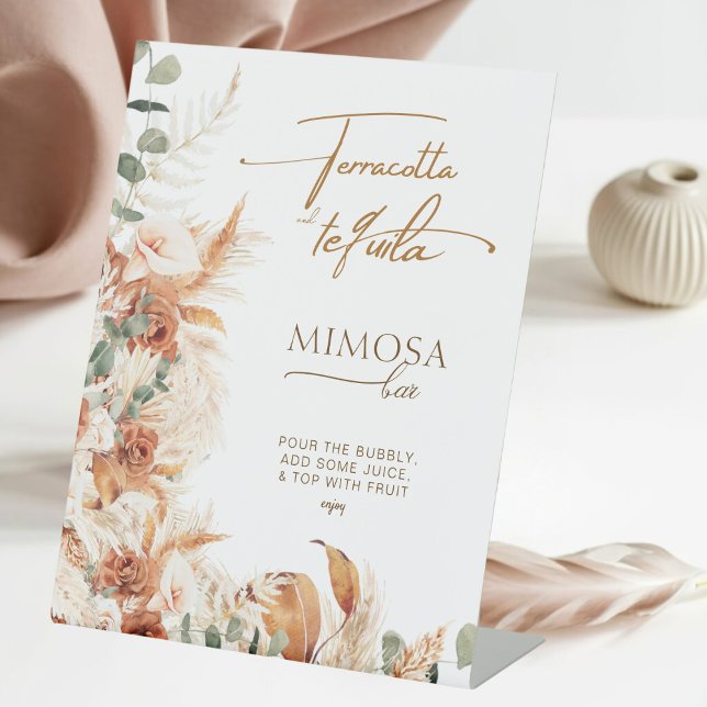 Expositor En L Terracota y ducha de novias Tequila Mimosa Bar (Subido por el creador)