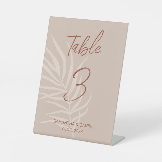 Expositor En L Terracotta Boho Boda (Anverso)