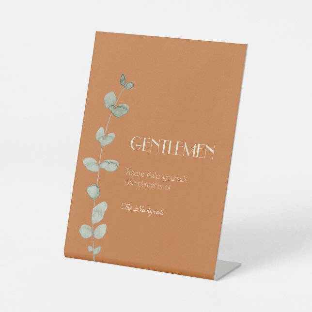 Expositor En L Terracotta Eucalyptus Deco Gentlemen Baño (Anverso)