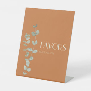 Expositor En L Terracotta Eucalyptus Deco Wedding Favors
