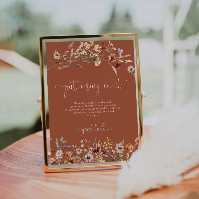 Expositor En L Terracotta Pequeña Flor Silvestre Poner Un Anillo  (Subido por el creador)