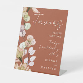 Expositor En L Terracotta Rustic Boho Transparente Favor Floral