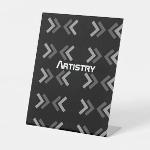 Expositor En L Texto artístico  Flechas Imagen Signos Letrero de 