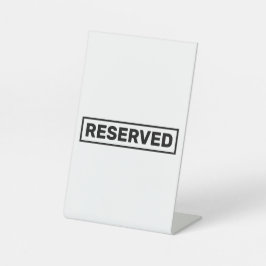 Expositor En L Texto reservado simple en negro formal 