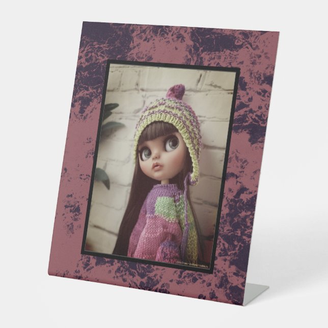 Expositor En L Textura de mármol rojo de terracota (Anverso)