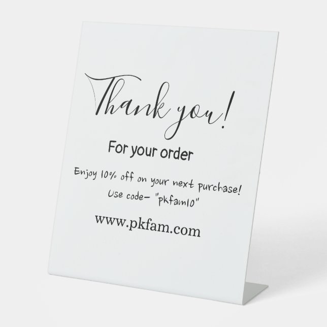 Expositor En L Thank you for purchase pink family business detail (Anverso)