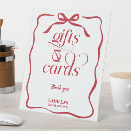 Expositor En L That’s Amore Red Bridal Shower cards and gifts