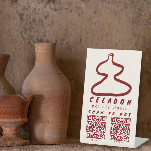 Expositor En L Tienda de cerámica de alfarería Escaneado para pag