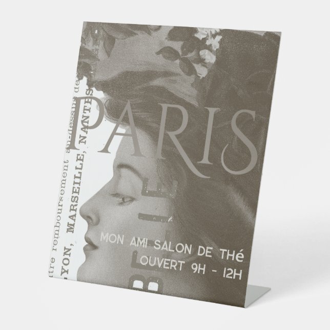 Expositor En L Tienda de mujeres de París o salón editable (Anverso)