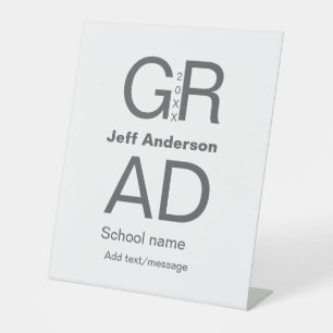 Expositor En L Tipografía de grado moderna graduación simple míni