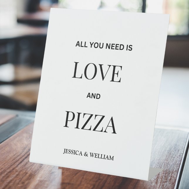 Expositor En L Todo Lo Que Necesitas Es Comida De Bodas De Pizza  (Subido por el creador)