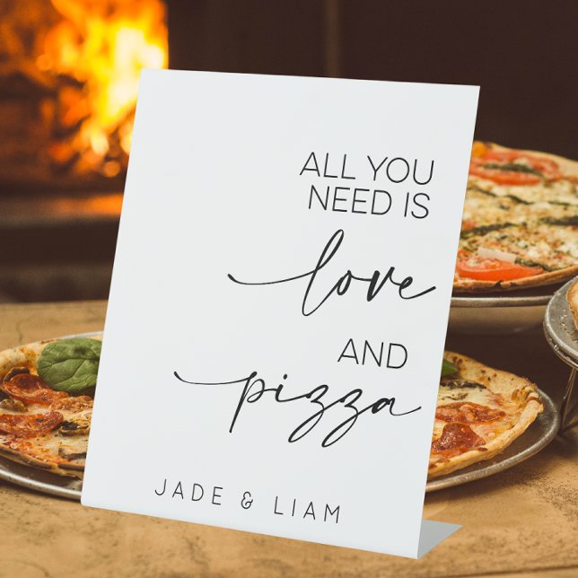 Expositor En L Todo Lo Que Necesitas Es Comida De Bodas De Pizza  (Subido por el creador)