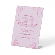 Todos los Pedestales de Cumpleaños Rosado