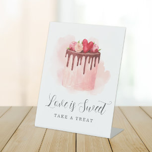 Expositor En L Toma un regalo para boda Love Is Sweet