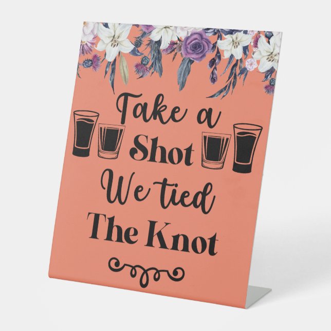 Expositor En L Toma un tiro al Boda floral gótico Knot (Anverso)