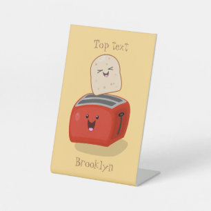 Expositor En L Tostada de kawaii y personalizado de tostadora roj