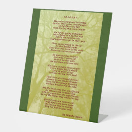 Expositor En L Tragedia Rótulo Pedestal