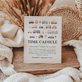 Expositor En L Transporte moderno Rótulo de la cápsula de cumplea