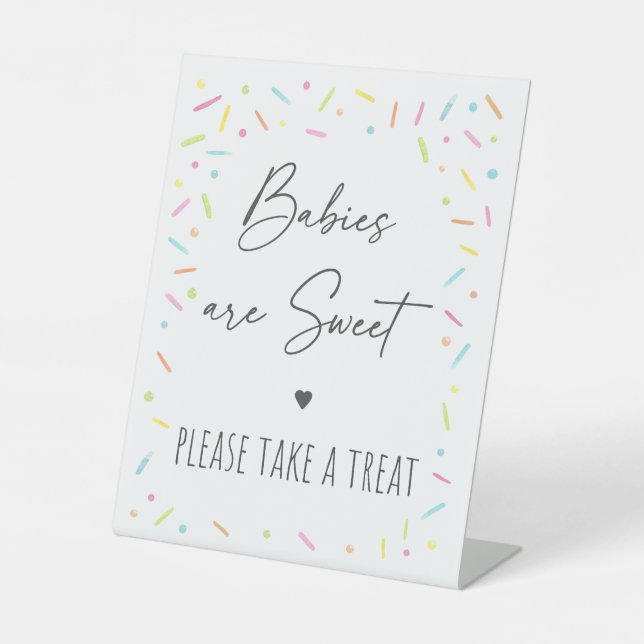 Expositor En L Tratamiento de rociado de bebé arco iris (Anverso)