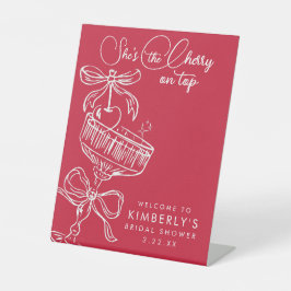 Expositor En L Trendy Red She's The Cherry On Top Bridal Shower