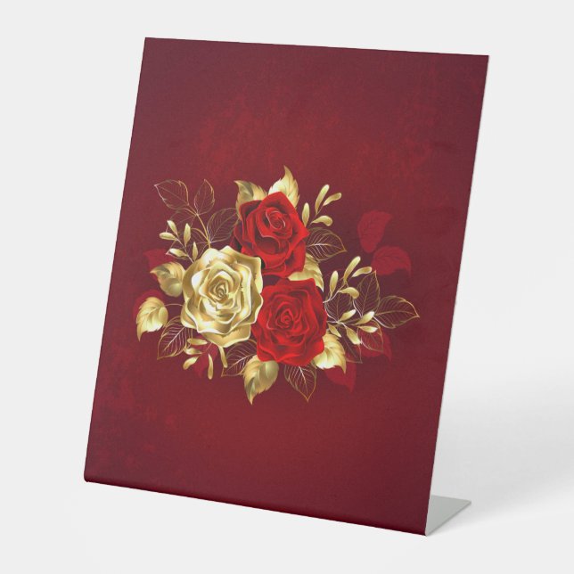 Expositor En L Tres Rosas Joyas (Anverso)