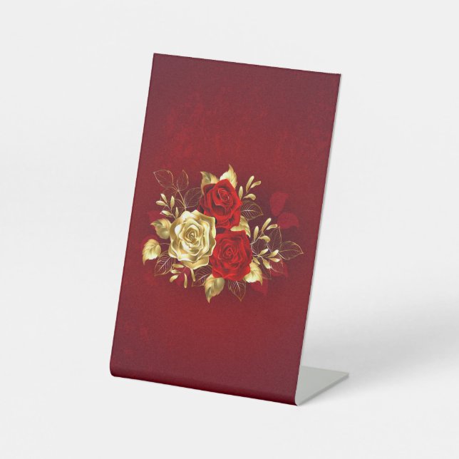 Expositor En L Tres Rosas Joyas (Anverso)
