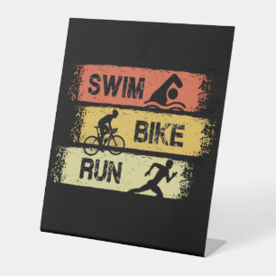 Expositor En L Triatlón - Huida en bicicleta de natación