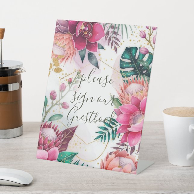 Expositor En L Tropical Stardust Garden Floral Paradise Wedding  (In Situ)