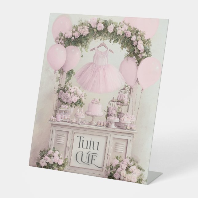 Expositor En L Tutu Cute Ballet Ballet Pink Ballerina Tema para C (Anverso)