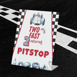 Expositor En L Two Fast 2nd birthday Boy Racing Car Pitstop