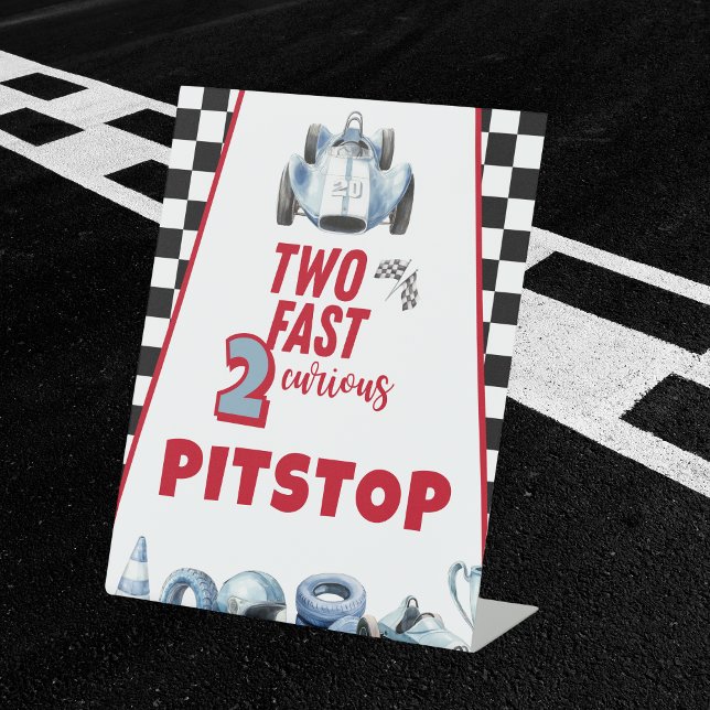 Expositor En L Two Fast 2nd birthday Boy Racing Car Pitstop (Subido por el creador)